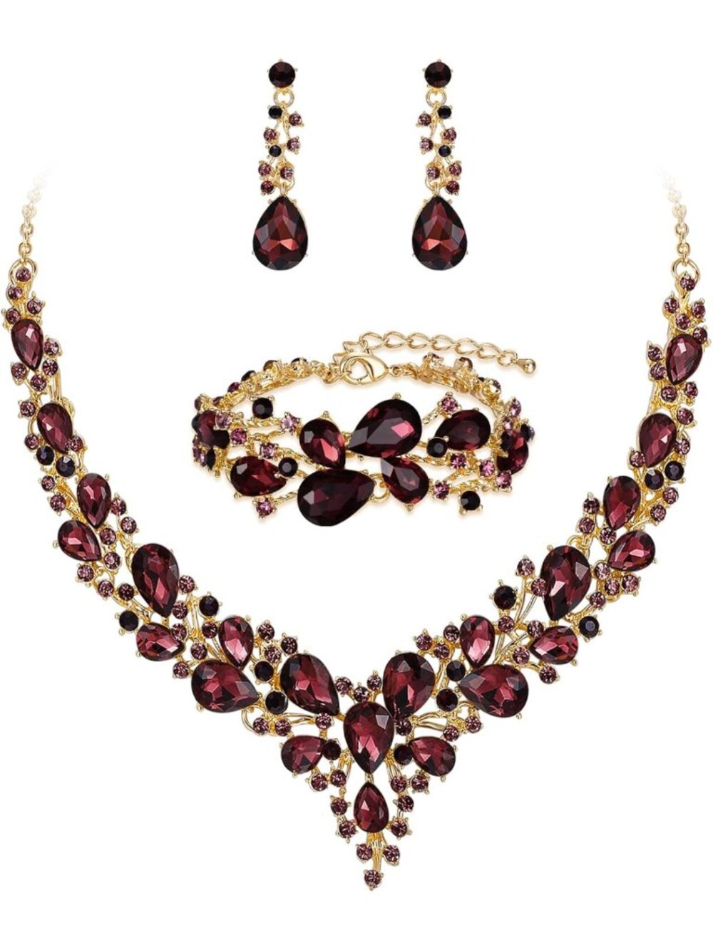Elegant Wedding Bridal Jewelry Set for Women | Perfect for Brides & Bridesmaids